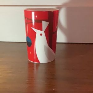 Starbucks Holiday Christmas Mug - 2012 - Red With White Bird Tree And Bauble